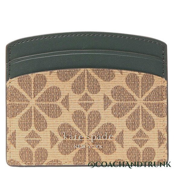 AUTHENTIC KATE SPADE Hunter & Tan Spade Flower Infinity Crossbody & Cardholder - Picture 5 of 15